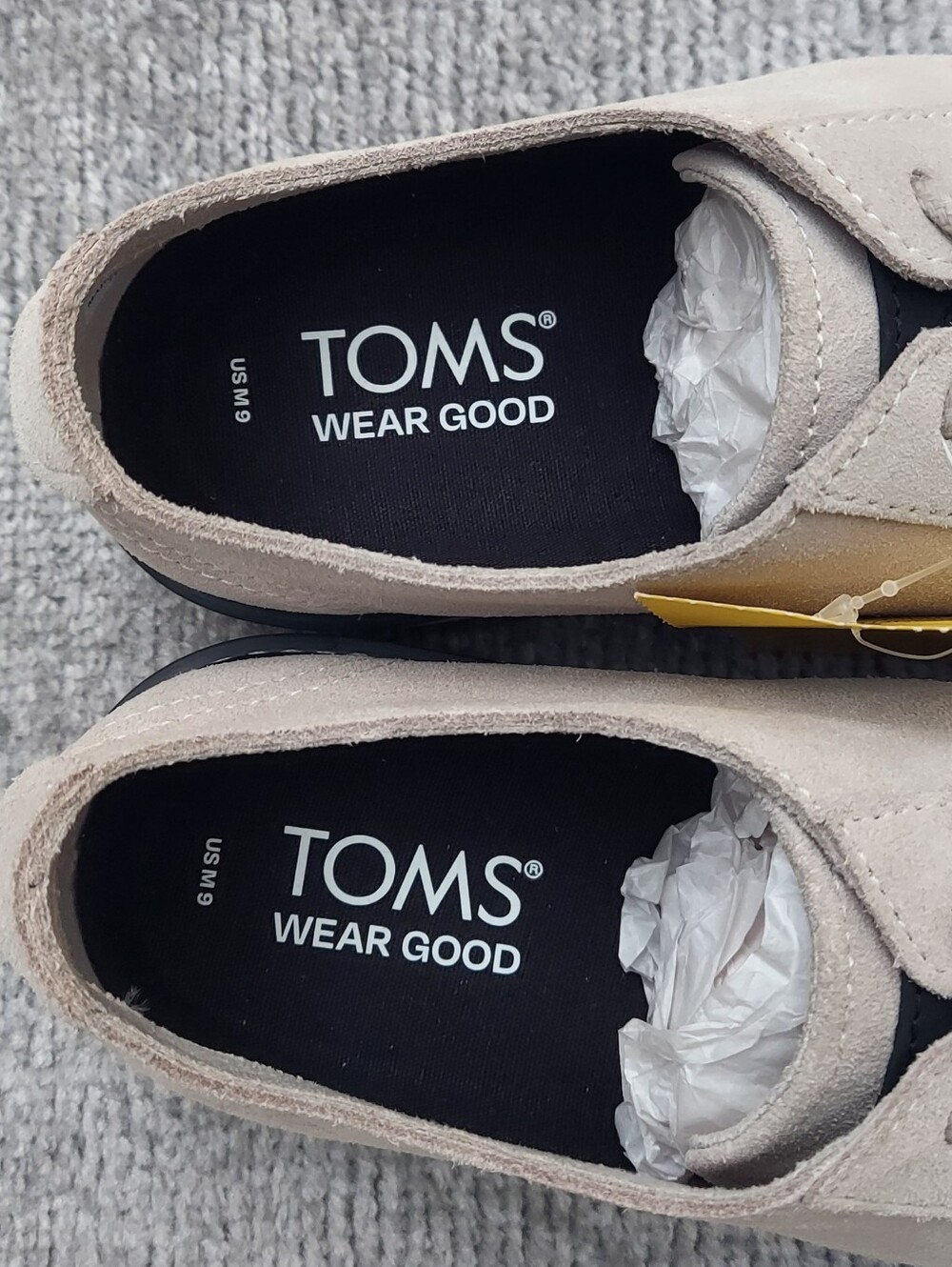 New Toms Navi Travel Lite Oxford Shoes Men's Size 9 Gray Suede - Picture 4 of 9